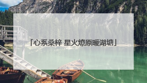 心系桑梓 星火燎原暖湖塘