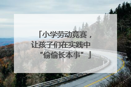 小学劳动竞赛，让孩子们在实践中“偷偷长本事”