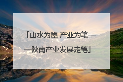 山水为墨 产业为笔——陕南产业发展走笔