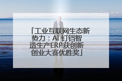 工业互联网生态新势力：AI 钉铛智造生产ERP获创新创业大赛优胜奖