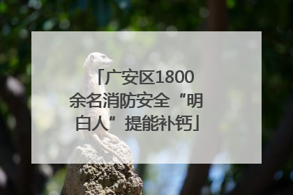 广安区1800余名消防安全“明白人”提能补钙