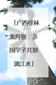 广西桂林龙舟赛：多国学子共划漓江水