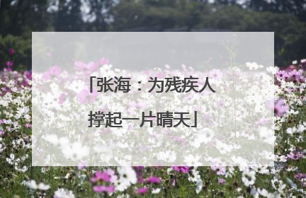 张海：为残疾人撑起一片晴天