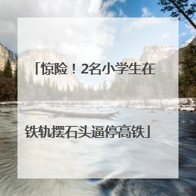 惊险！2名小学生在铁轨摆石头逼停高铁