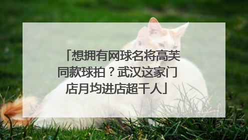 想拥有网球名将高芙同款球拍？武汉这家门店月均进店超千人