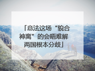 意法这场“貌合神离”的会晤难解两国根本分歧