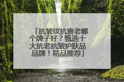 抗皱纹抗衰老哪个牌子好？甄选十大抗老抗皱护肤品品牌！精品推荐