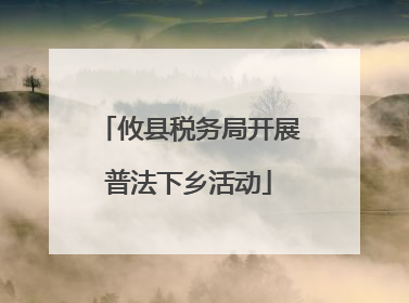 攸县税务局开展普法下乡活动