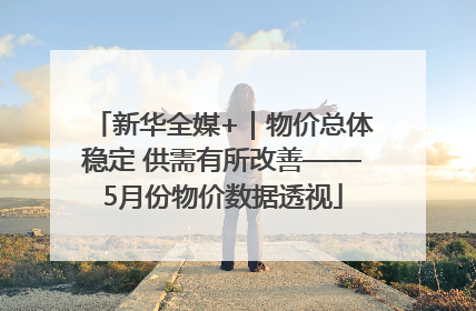 新华全媒+｜物价总体稳定 供需有所改善——5月份物价数据透视