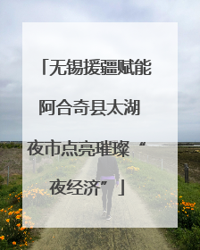 无锡援疆赋能 阿合奇县太湖夜市点亮璀璨“夜经济”