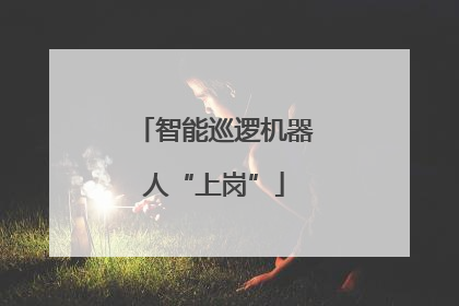 智能巡逻机器人“上岗”