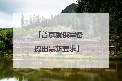 普京就俄军备提出最新要求