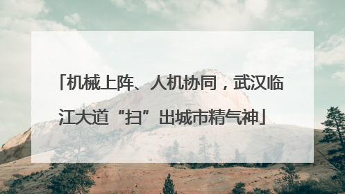 机械上阵、人机协同，武汉临江大道“扫”出城市精气神
