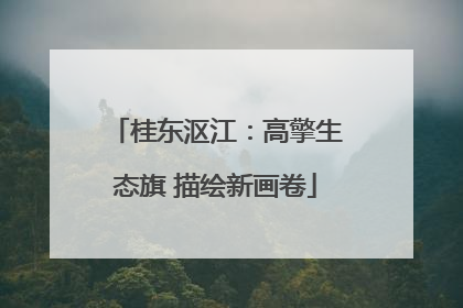 桂东沤江：高擎生态旗 描绘新画卷