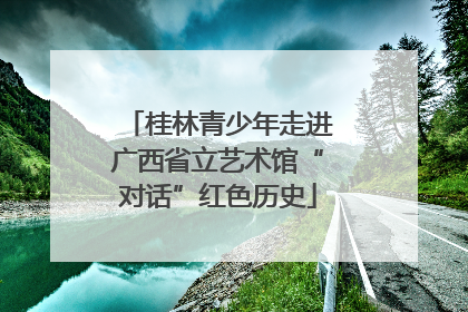 桂林青少年走进广西省立艺术馆“对话”红色历史