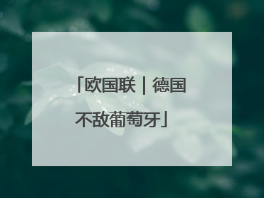 欧国联｜德国不敌葡萄牙