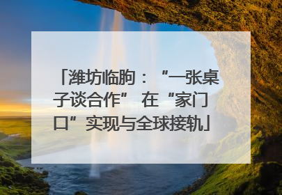潍坊临朐：“一张桌子谈合作” 在“家门口”实现与全球接轨