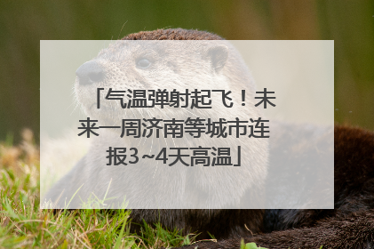 气温弹射起飞！未来一周济南等城市连报3~4天高温
