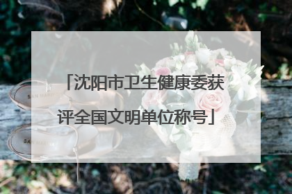 沈阳市卫生健康委获评全国文明单位称号