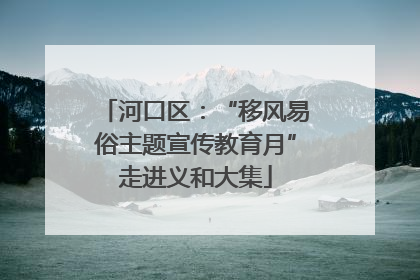 河口区：“移风易俗主题宣传教育月”走进义和大集