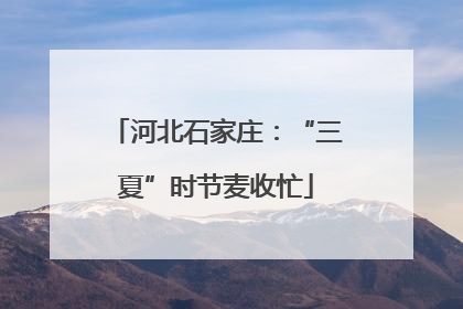 河北石家庄：“三夏”时节麦收忙