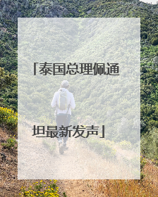 泰国总理佩通坦最新发声