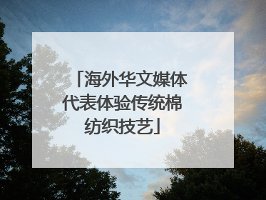 海外华文媒体代表体验传统棉纺织技艺