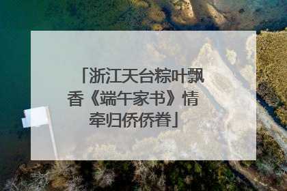 浙江天台粽叶飘香《端午家书》情牵归侨侨眷