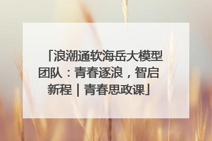 浪潮通软海岳大模型团队：青春逐浪，智启新程｜青春思政课