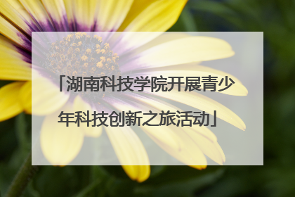湖南科技学院开展青少年科技创新之旅活动