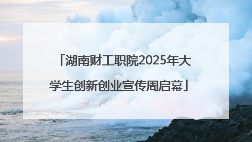 湖南财工职院2025年大学生创新创业宣传周启幕