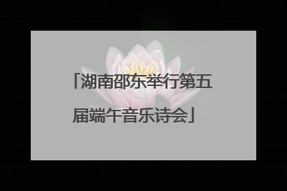 湖南邵东举行第五届端午音乐诗会