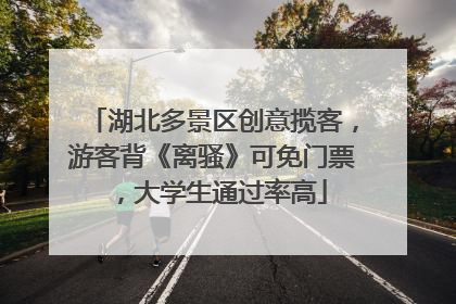 湖北多景区创意揽客，游客背《离骚》可免门票，大学生通过率高