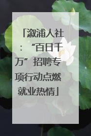 溆浦人社：“百日千万”招聘专项行动点燃就业热情