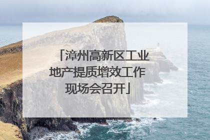 漳州高新区工业地产提质增效工作现场会召开