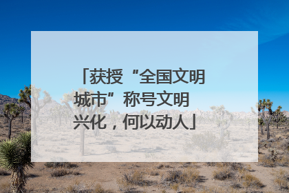 获授“全国文明城市”称号文明 兴化，何以动人