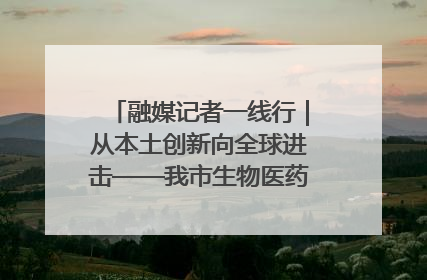 融媒记者一线行｜从本土创新向全球进击——我市生物医药产业破茧突围