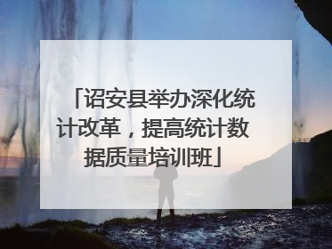 诏安县举办深化统计改革，提高统计数据质量培训班