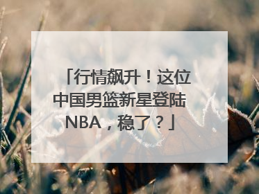 行情飙升！这位中国男篮新星登陆NBA，稳了？
