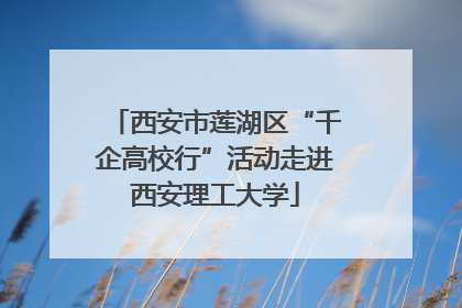 西安市莲湖区“千企高校行”活动走进西安理工大学