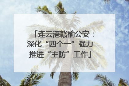 连云港赣榆公安：深化“四个一”强力推进“主防”工作