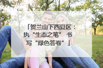 贺兰山下西夏区：执“生态之笔” 书写“绿色答卷”