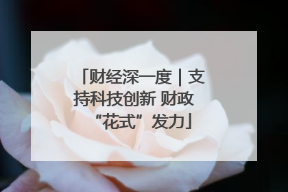 财经深一度｜支持科技创新 财政“花式”发力