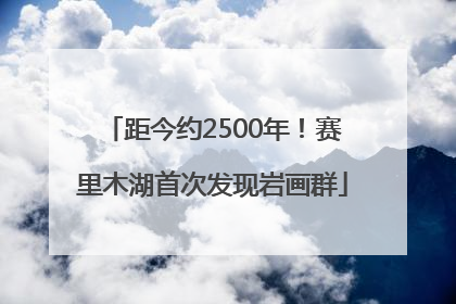 距今约2500年！赛里木湖首次发现岩画群