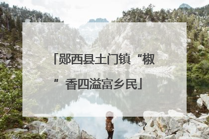 郧西县土门镇“椒”香四溢富乡民