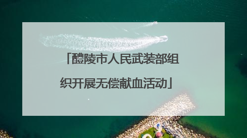 醴陵市人民武装部组织开展无偿献血活动