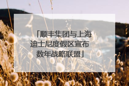顺丰集团与上海迪士尼度假区宣布数年战略联盟