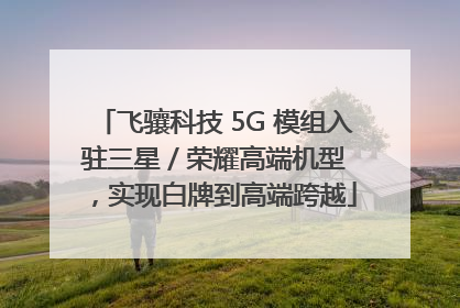 飞骧科技 5G 模组入驻三星 / 荣耀高端机型，实现白牌到高端跨越