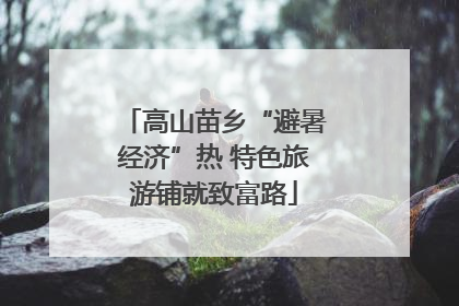 高山苗乡“避暑经济”热 特色旅游铺就致富路