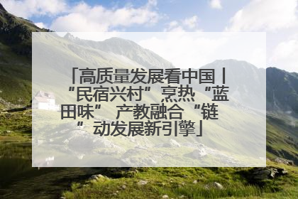 高质量发展看中国丨“民宿兴村”烹热“蓝田味” 产教融合“链”动发展新引擎